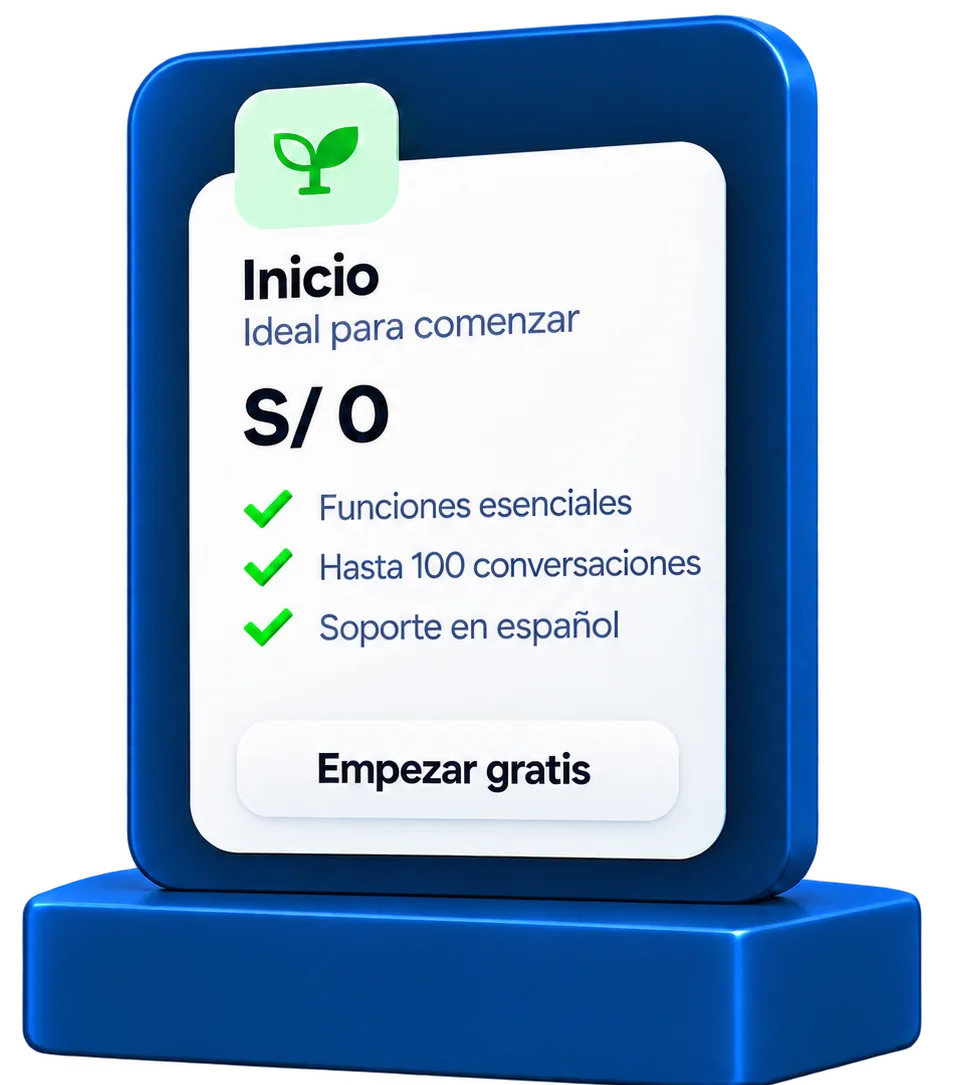 VenderIA Prueba: US$0 al mes, ideal para probar VenderIA sin compromiso