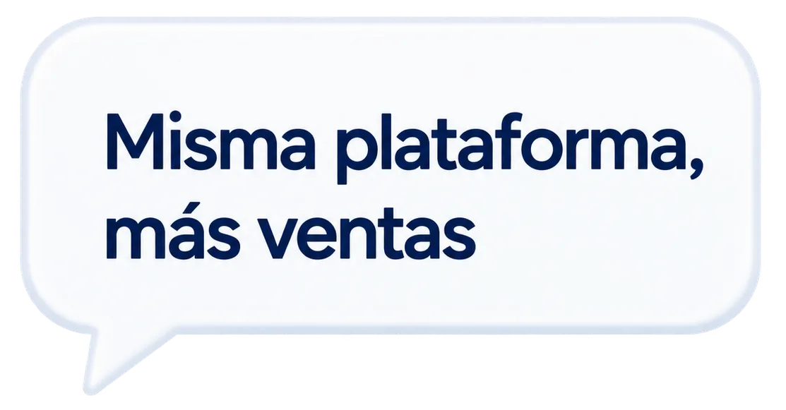 Misma plataforma, más ventas